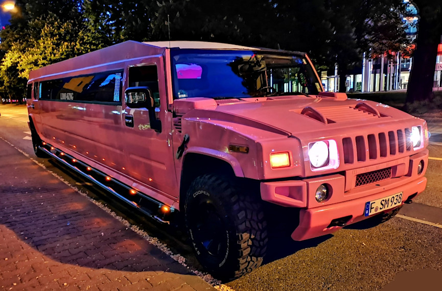 Pinke Hummer-Stretchlimousine Frankfurt | Jetzt buchen!