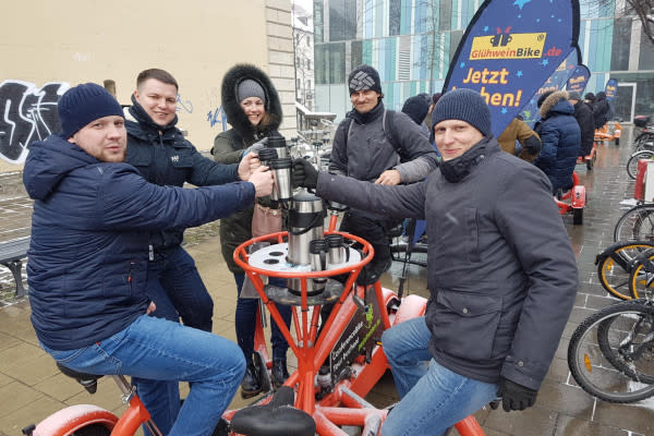 Konferenzbike-Tour mit Glühwein in München | Pissup Reisen