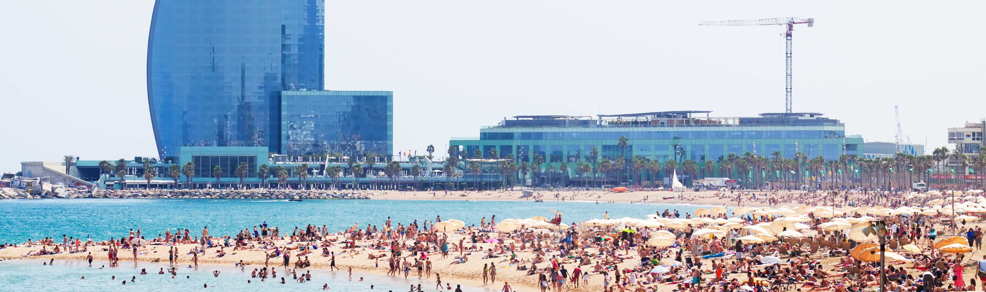 Barcelona beach STOCK